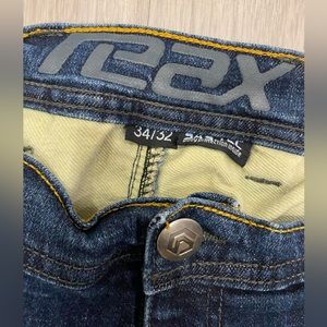Reax Jeans Men 32 Blue 610 Jean Motorcycle Knee Padded Protective Straight 34x32